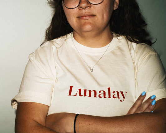 Lunalay Text Cropped Shirt