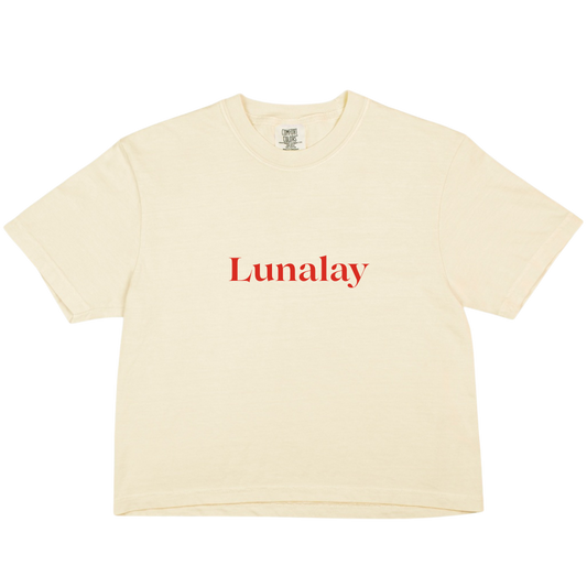 Lunalay Text Cropped Shirt